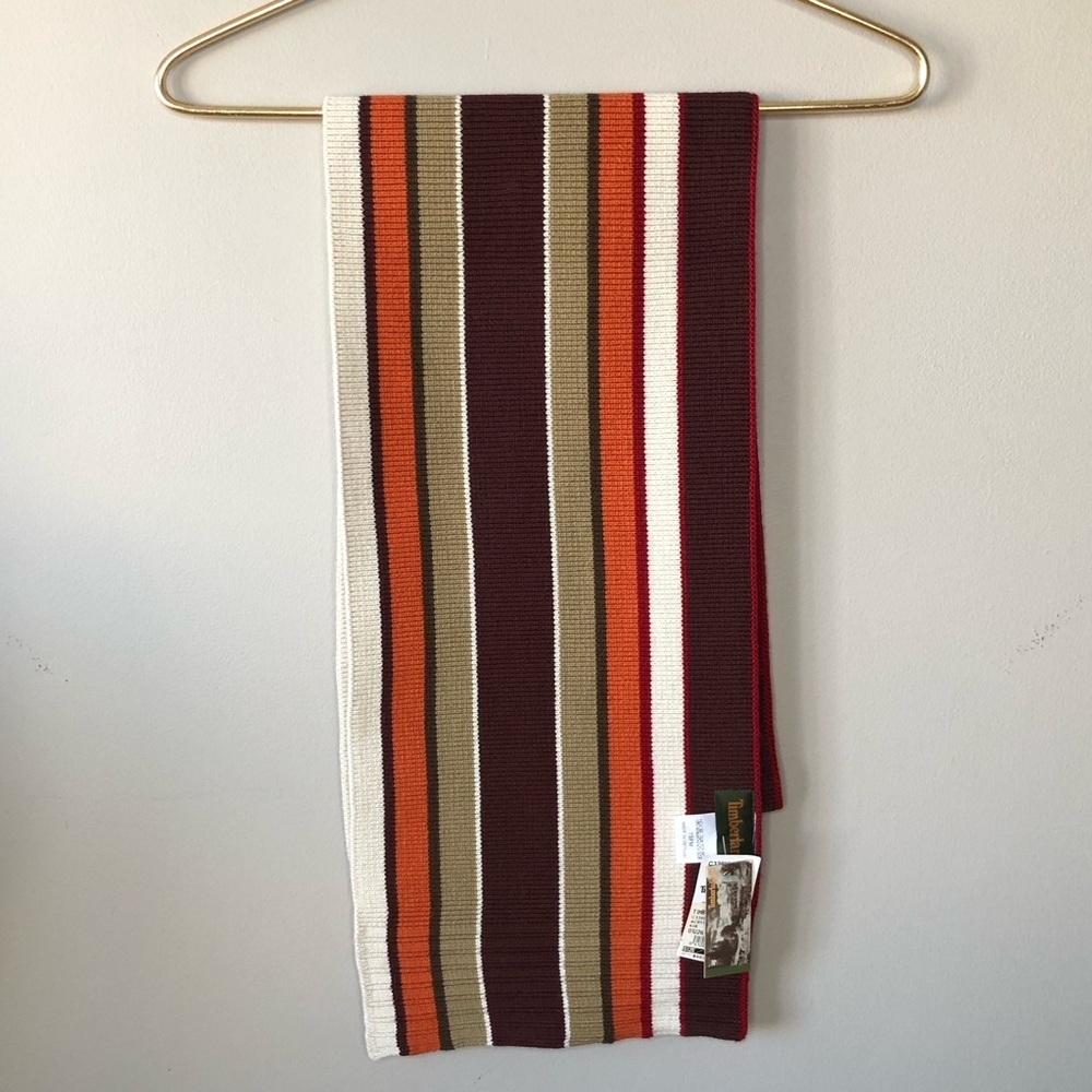 NWT Timberland Earthy Stripe Knit Scarf